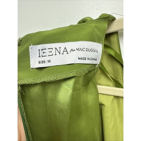 New Mac Duggal Size 10 Green 2630 Embellished Cut Out Gown Dress Prom Cocktail - Picture 10 of 11